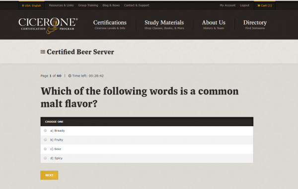 Certified Beer Server Cicerone Certification Program